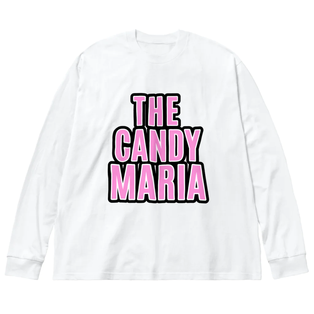 THE CANDY MARIAのBIG Pink Logo ビッグシルエットロングスリーブTシャツ