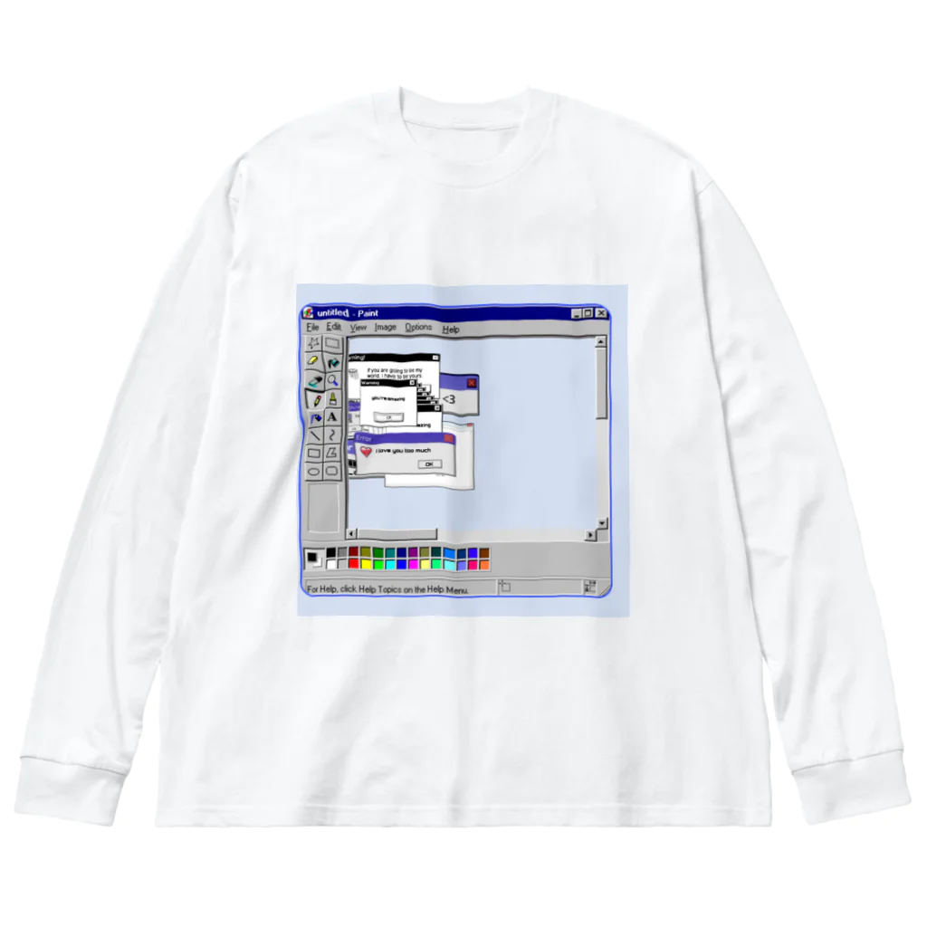 ももんが。のサブカル Big Long Sleeve T-Shirt