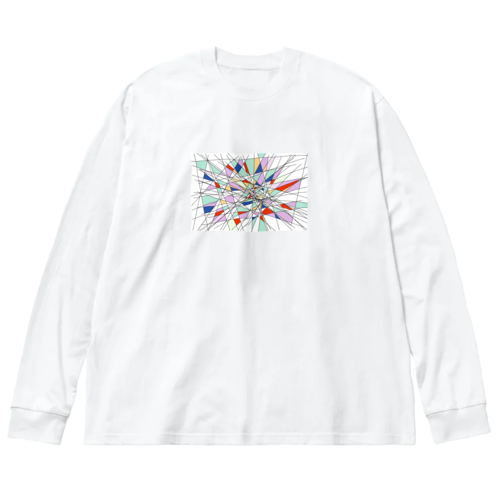 ノブでございまするのプロトタイプステンドグラス Big Long Sleeve T-Shirt