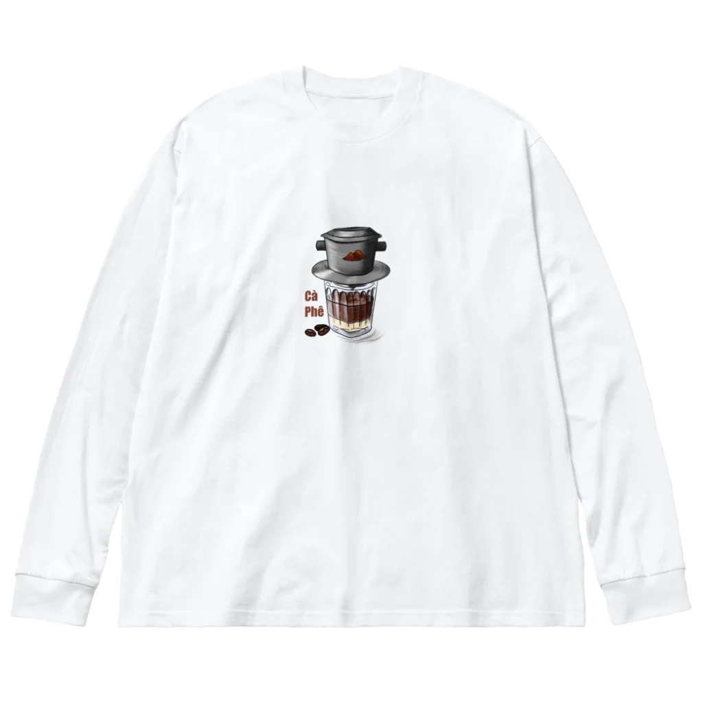 愛ベトナムのベトナムコーヒー Big Long Sleeve T-Shirt