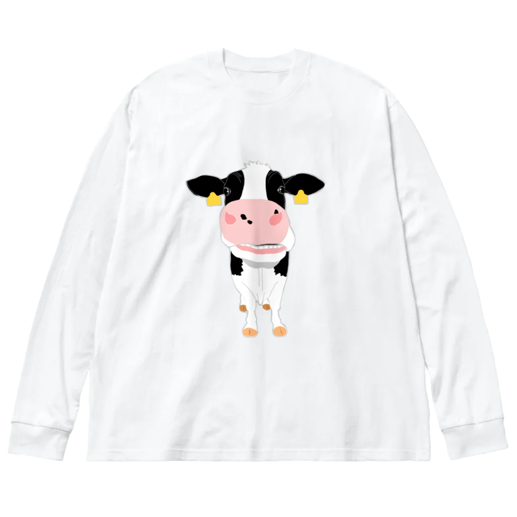 Atelier カントレラの牛さん ビッグシルエットロングスリーブTシャツ