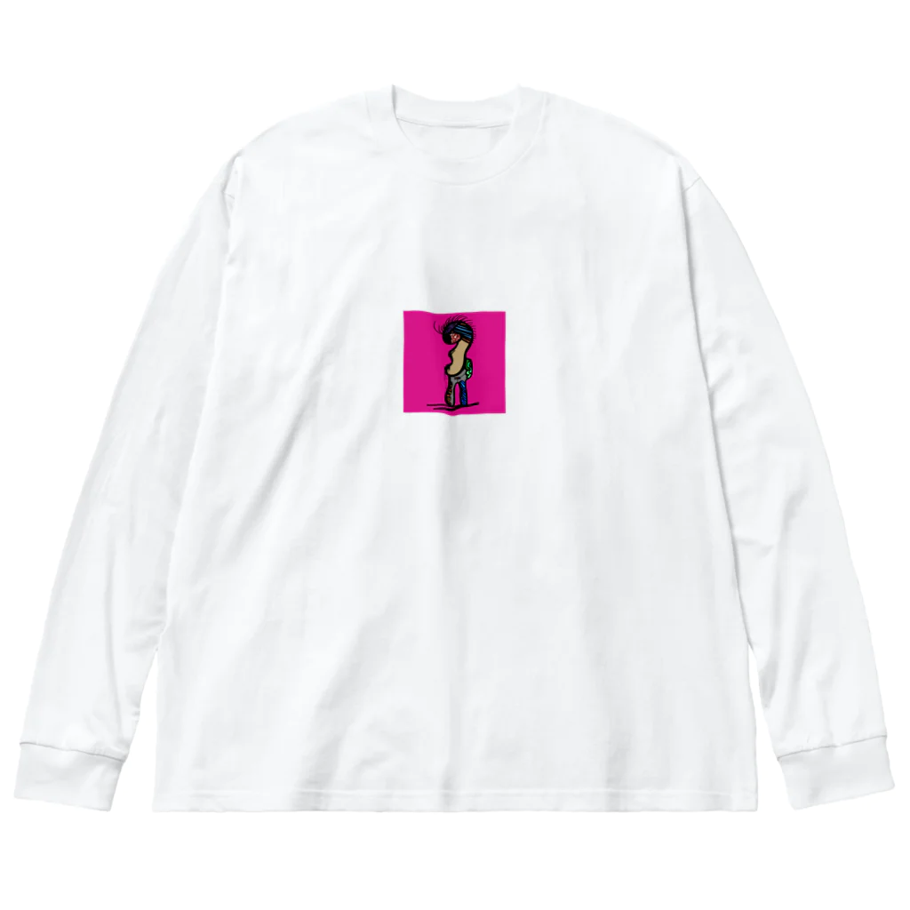 ユウユウオブジサンのハスダクリーチャー001 Big Long Sleeve T-Shirt