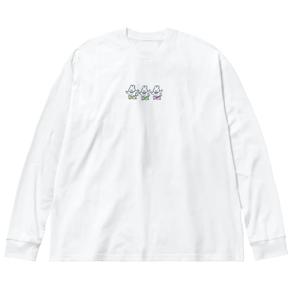 あおい あつかのムキムキうさぎーず Big Long Sleeve T-Shirt