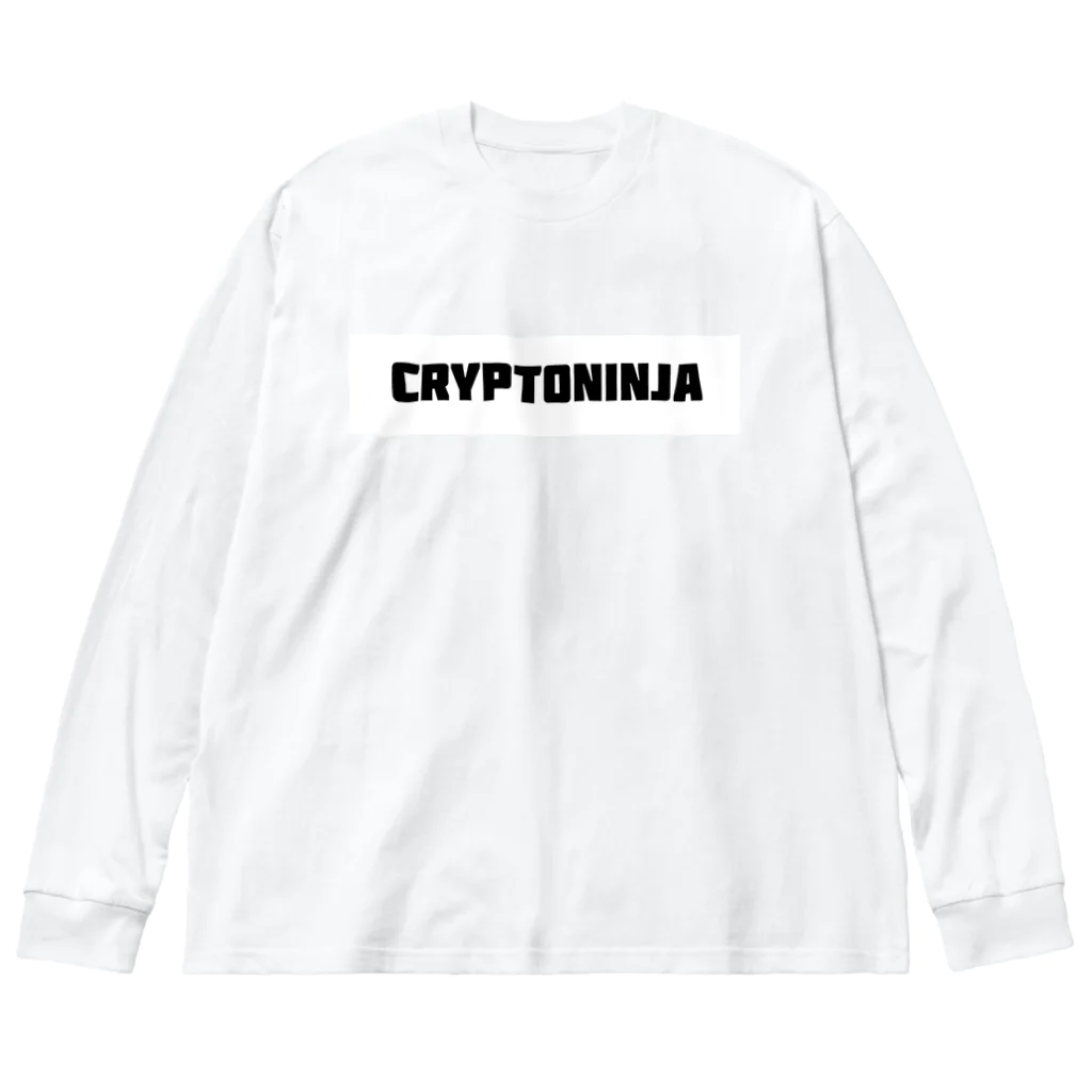 CHIKUSHOのCryptoNinja ロゴ入りTシャツ Big Long Sleeve T-Shirt