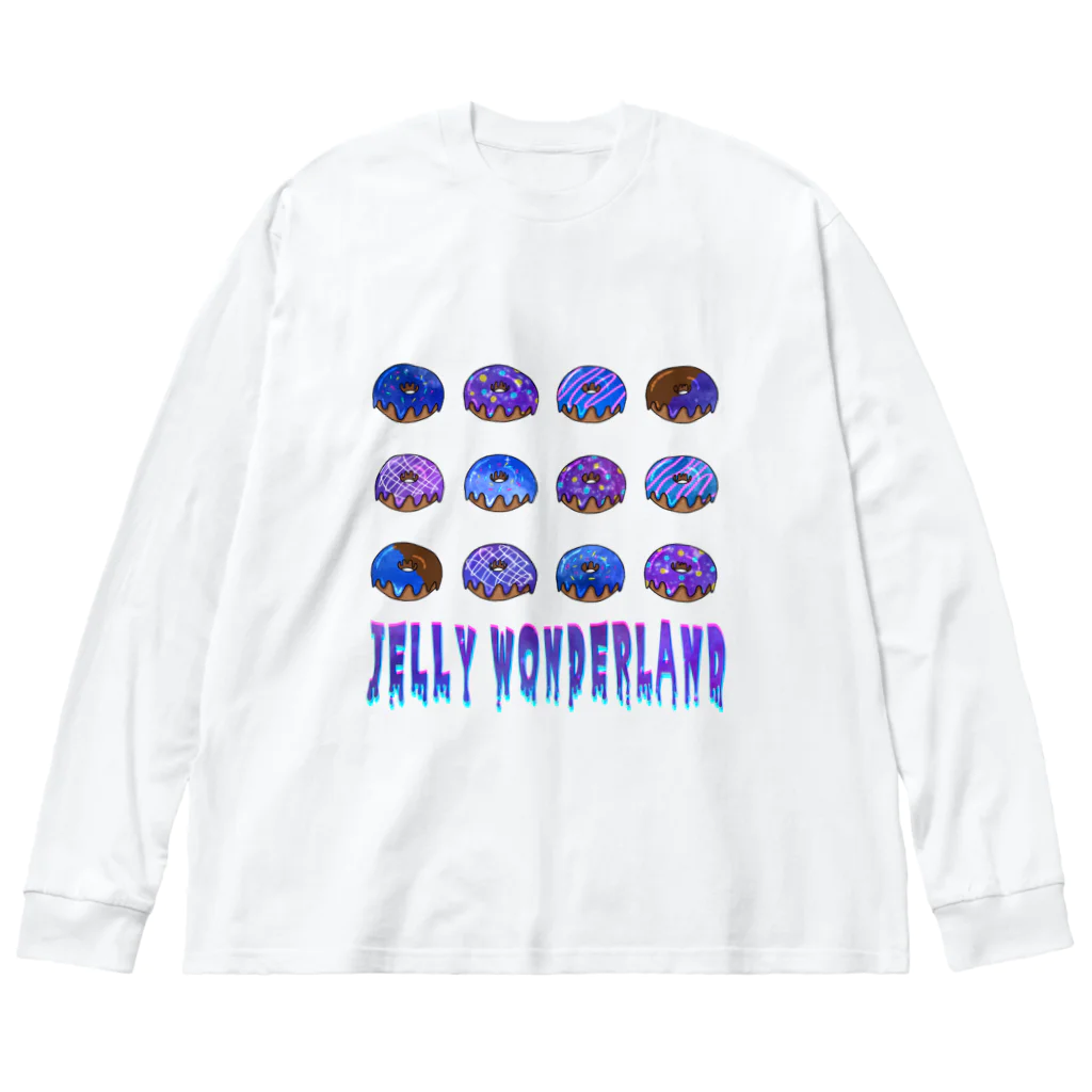 【公式】JELLY WONDERLAND【ショップ】のジェリードーナツ Big Long Sleeve T-Shirt