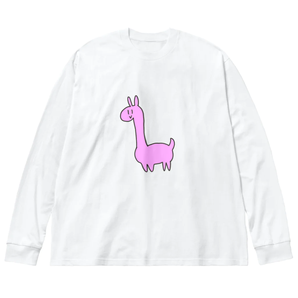 十織のお店の謎のピンク生き物 Big Long Sleeve T-Shirt