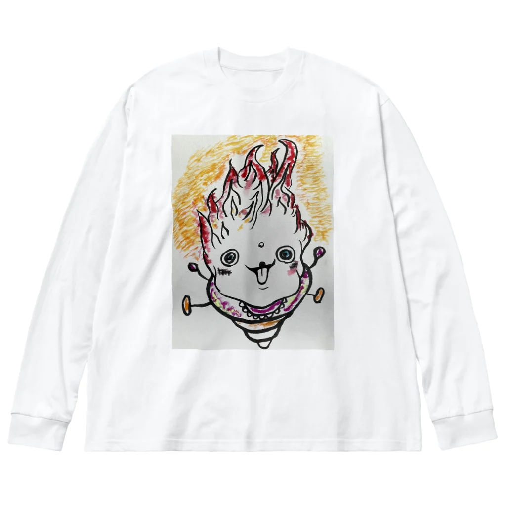 ベーグルの火の子 Big Long Sleeve T-Shirt