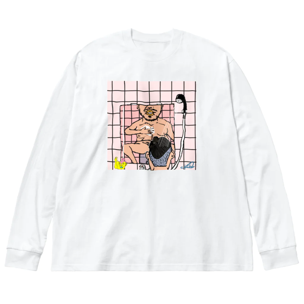 希鳳の風呂のイス高め Big Long Sleeve T-Shirt