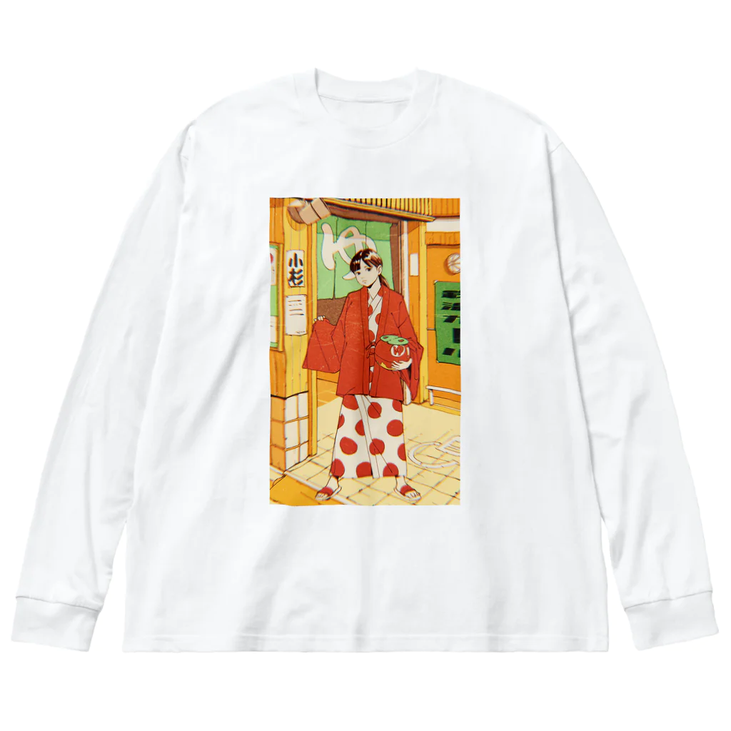 銭湯女子の銭湯女子・ビッグシルエットTシャツ Big Long Sleeve T-Shirt