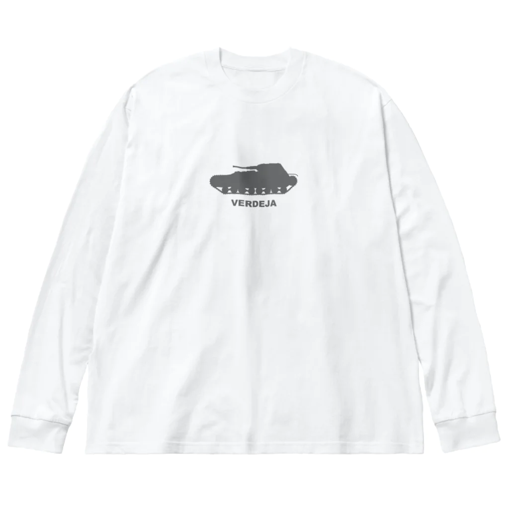 puikkoのベルデハ（グレー） ビッグシルエットロングスリーブTシャツ