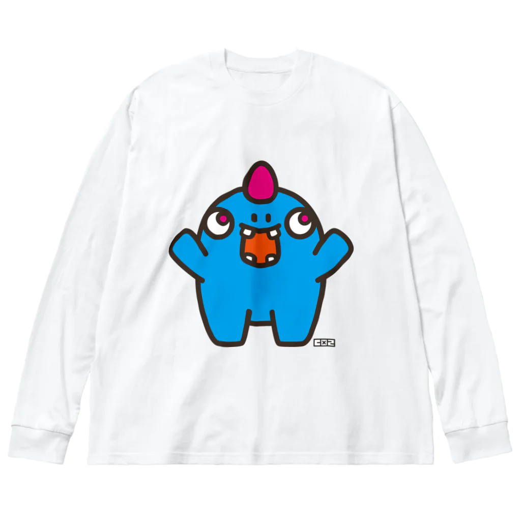 CO2 SHOP in SUZURIの怪獣の友達　モノ Big Long Sleeve T-Shirt