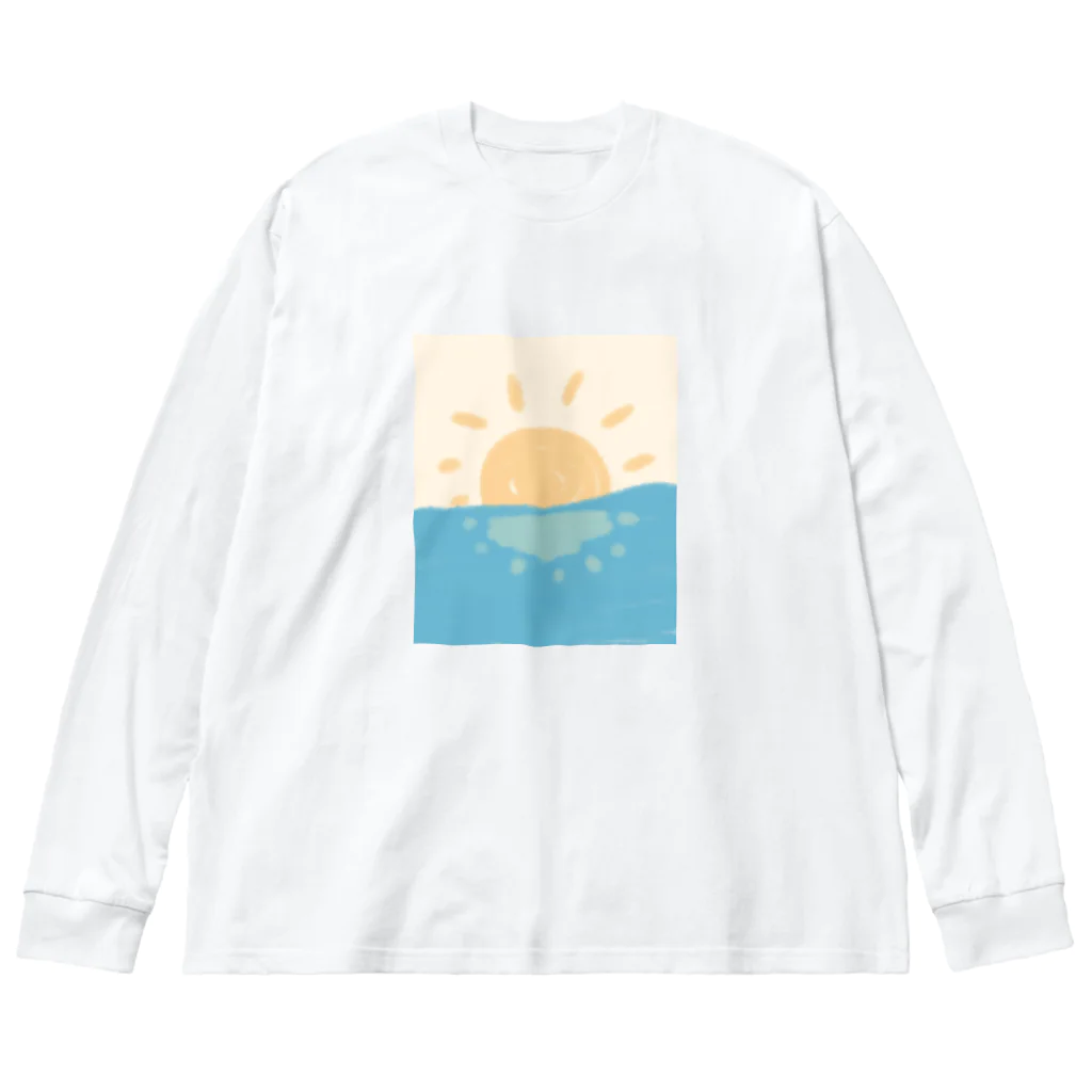 十織のお店の初日の出 Big Long Sleeve T-Shirt