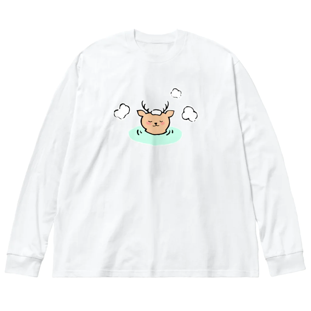 温泉グッズ@ブーさんとキリンの生活のしか温泉 Big Long Sleeve T-Shirt