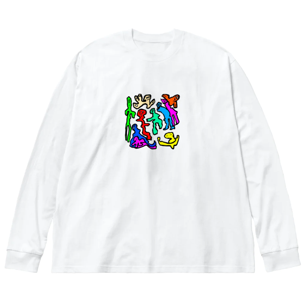 ユウユウオブジサンのハスダクリーチャー002 Big Long Sleeve T-Shirt