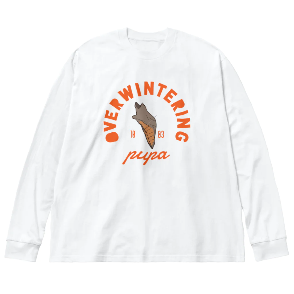 kitaooji shop SUZURI店の越冬蛹アメカジ Big Long Sleeve T-Shirt