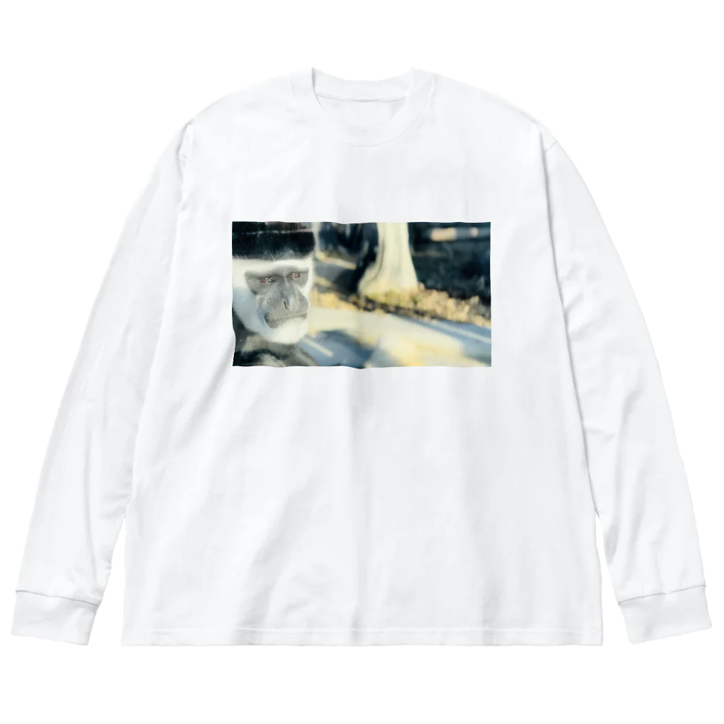 874NatureWorksの渋くて凛々しいイケメンすぎる猿 Big Long Sleeve T-Shirt