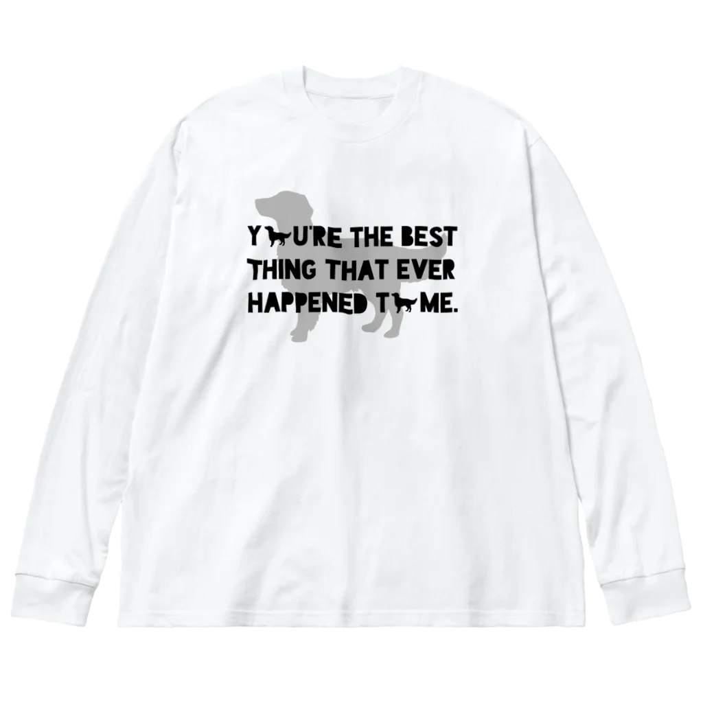 onehappinessのフラットコーテッドレトリバー ビッグシルエットロングスリーブTシャツ