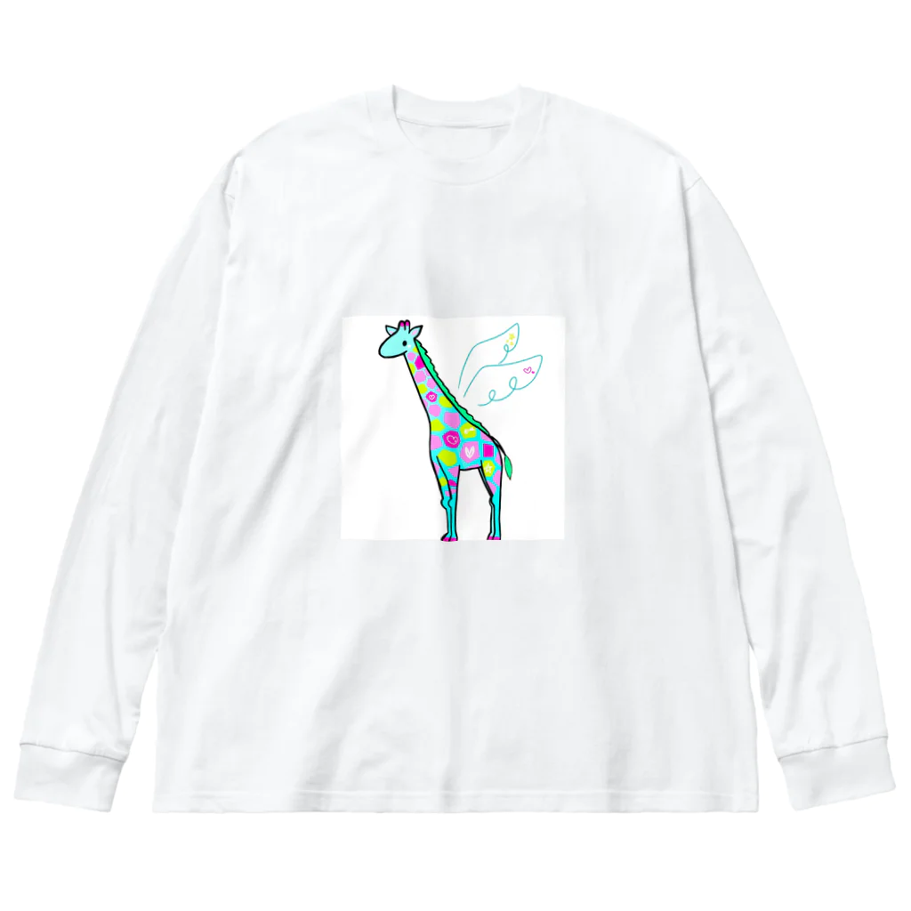 あああああのカラフルキリン Big Long Sleeve T-Shirt