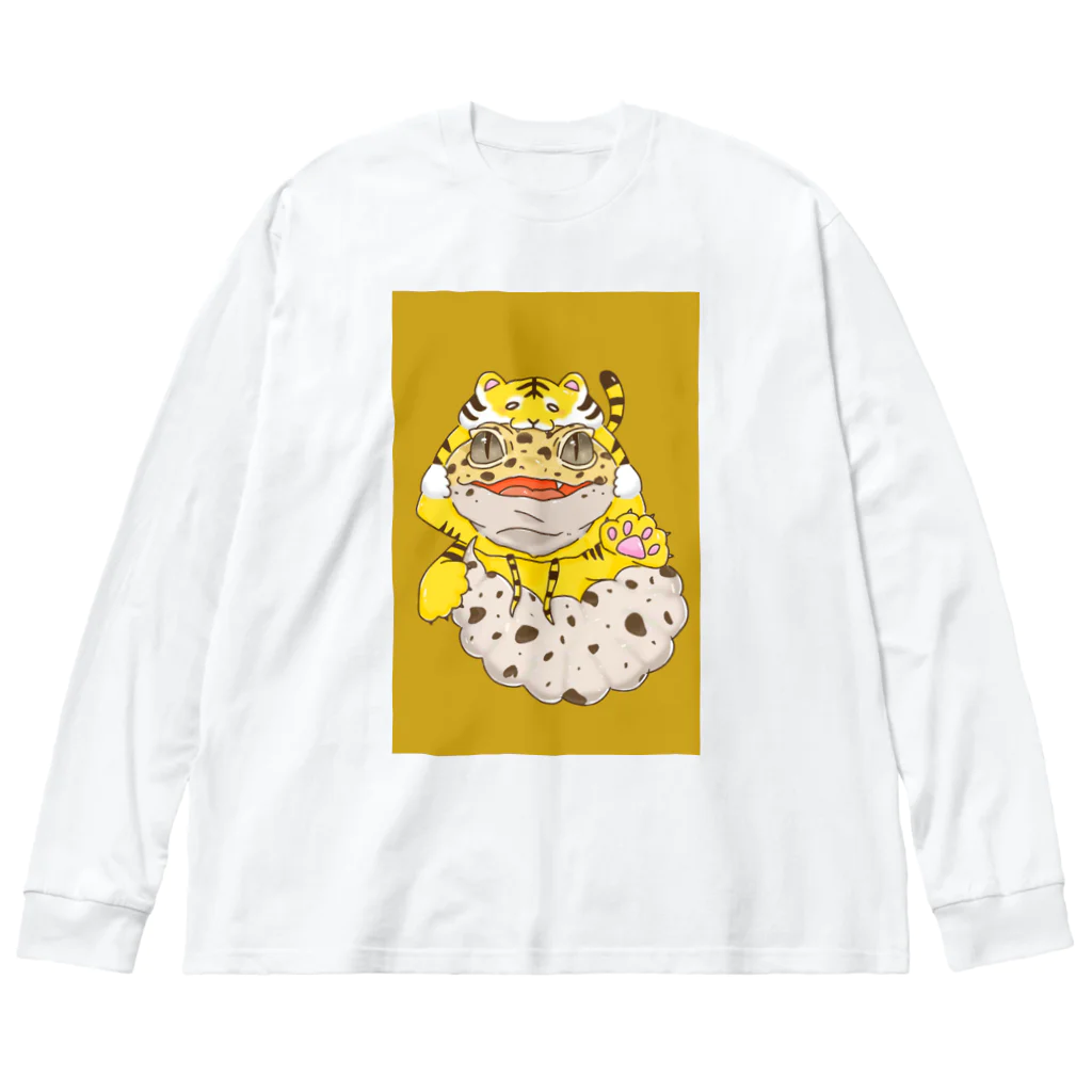 🦎Aya🦎の虎×レオパ ビッグシルエットロングスリーブTシャツ