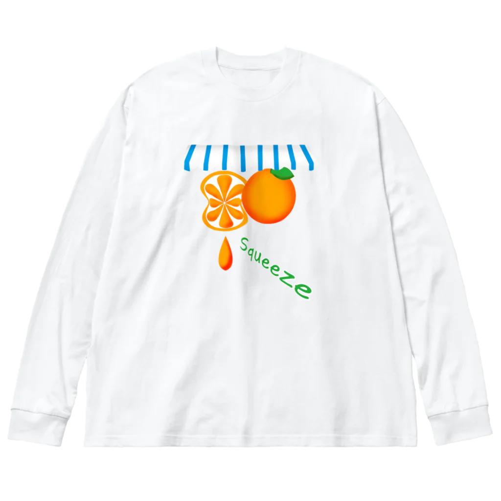 satoharuのオレンジ　ぎゅぎゅぎゅっ Big Long Sleeve T-Shirt