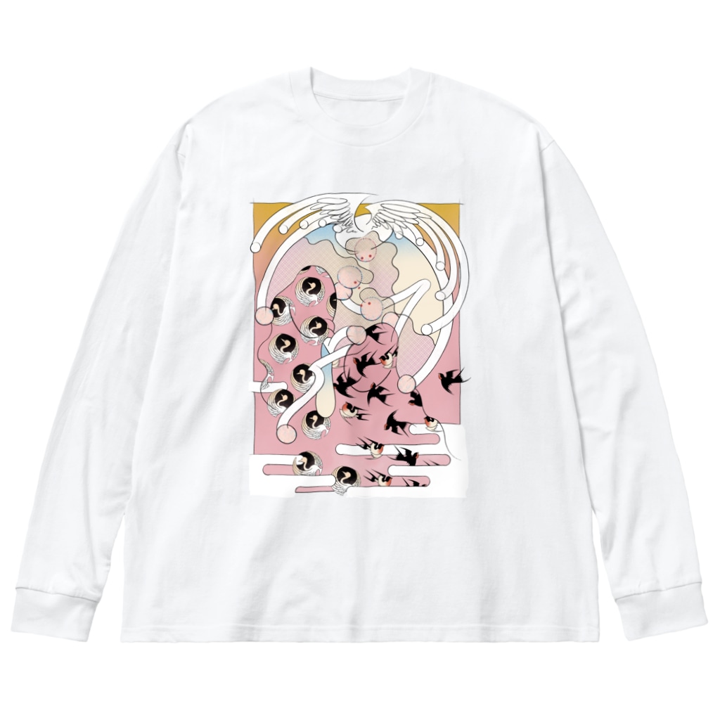 イザナギ イザナミ エロス Nori Okawa Noriokawa のビッグシルエットロングスリーブtシャツ通販 Suzuri スズリ