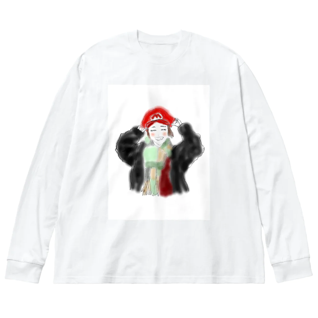 Rainの彼女が可愛い Big Long Sleeve T-Shirt