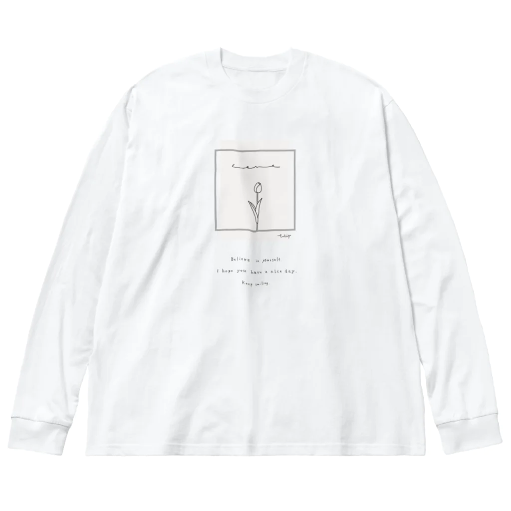 rilybiiの*graybabypink × Message ビッグシルエットロングスリーブTシャツ