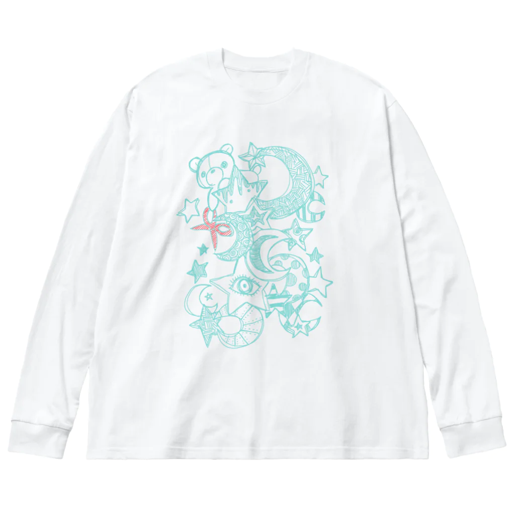 みゃい🧸🐾のはさみくみゃスター ビッグシルエットロングスリーブTシャツ