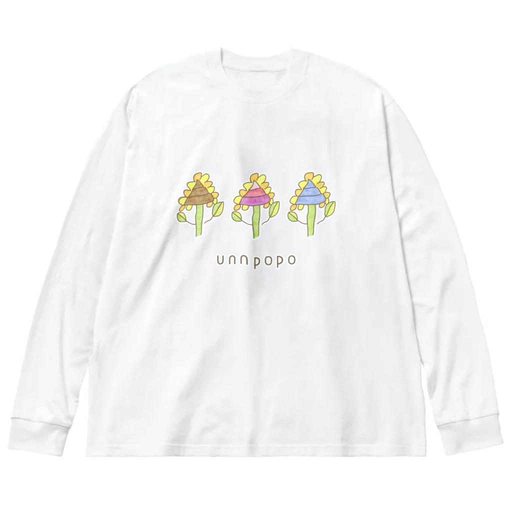 bonnnun ﾎﾞﾝﾇﾝのunnpopo ｳﾝﾎﾟﾎﾟ ビッグシルエットロングスリーブTシャツ