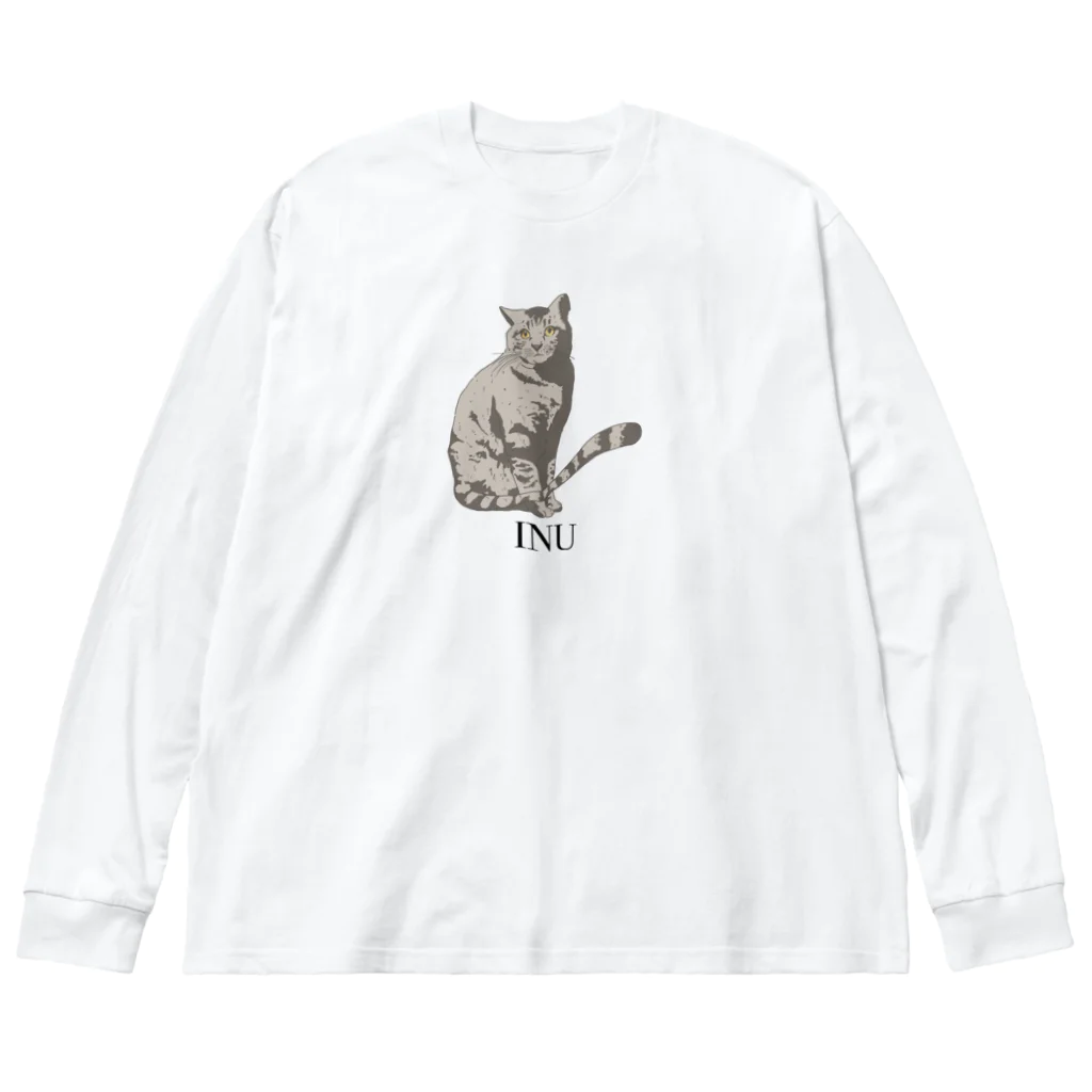 amayadoriのINU ビッグシルエットロングスリーブTシャツ