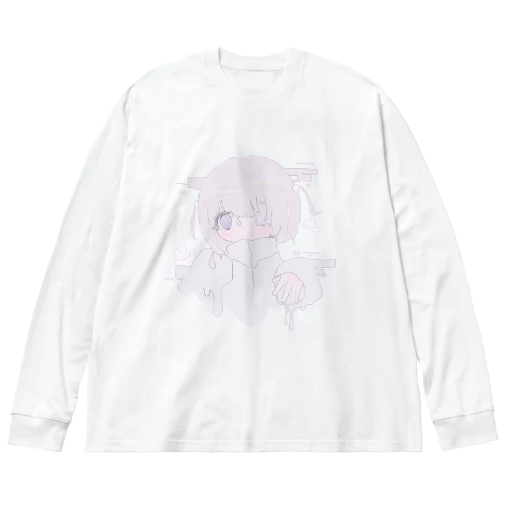 あさがお~(=^・ー・^)ノ☆のつ Big Long Sleeve T-Shirt