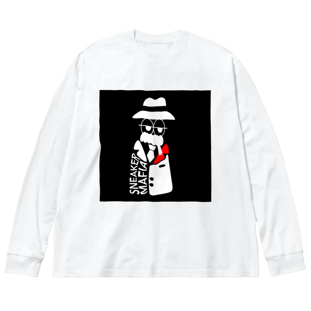 スニーカーマフィアSHOPのスカルマフィアグラフィック Big Long Sleeve T-Shirt