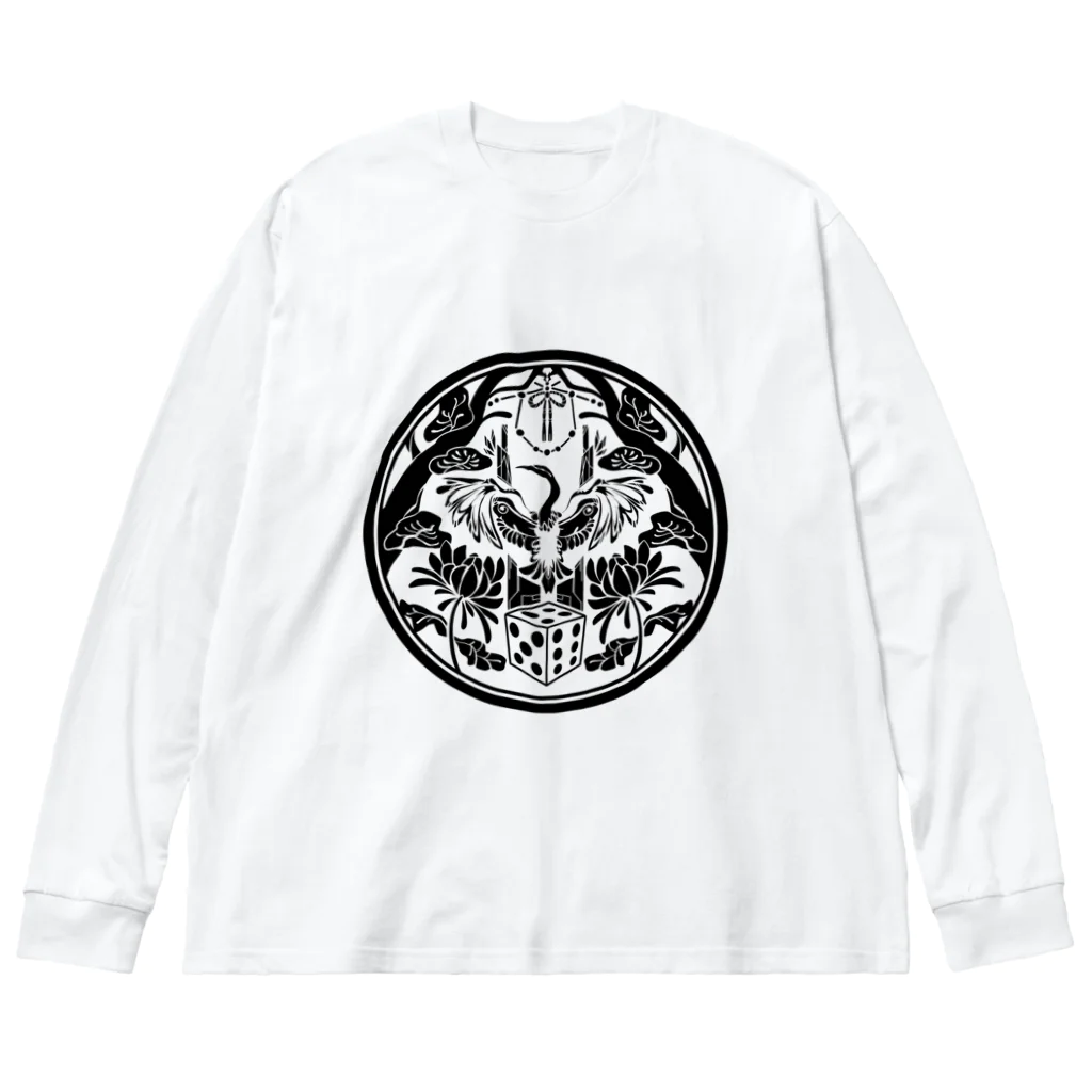 TSURUHA SHIGOROKU SHOPの鶴羽四五六モチーフ Big Long Sleeve T-Shirt