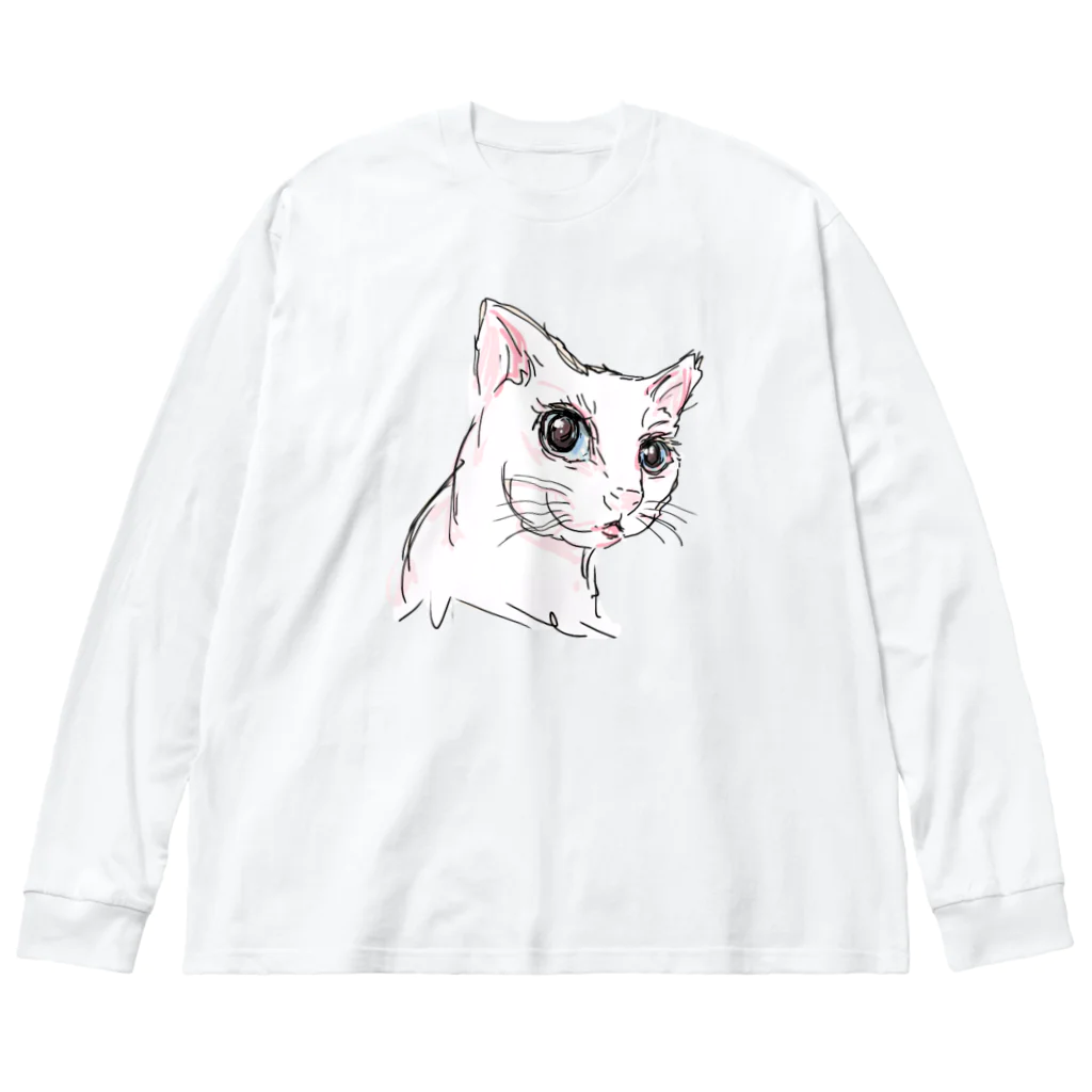 Aimé le chatのかわいいちゃんインパクトスウェット Big Long Sleeve T-Shirt