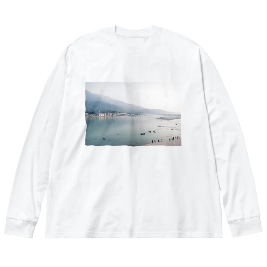 hikitachisatoのガンジス河 ビッグシルエットロングスリーブTシャツ