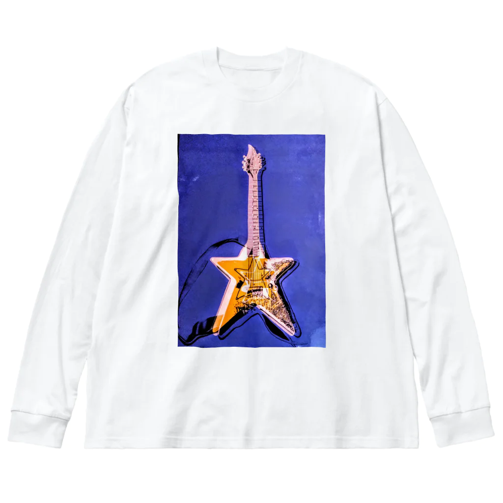 Rock★Star Guitar School 公式Goodsのアンディ・星ギター・ウォーホール ビッグシルエットロングスリーブTシャツ