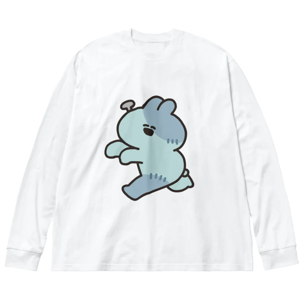 ナポリのSUZURIのゾンビうさちゃん ビッグシルエットロングスリーブTシャツ