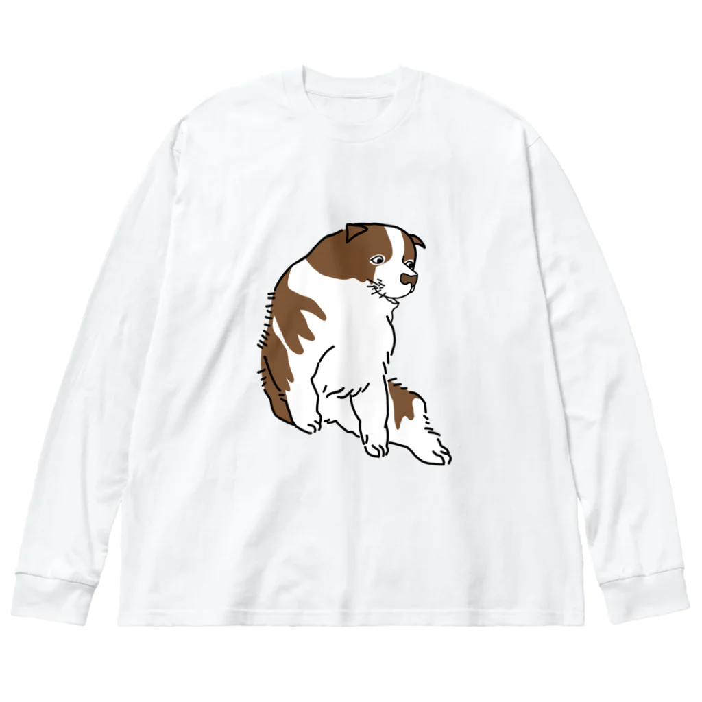 nanamaru worksの蘆雪犬B Big Long Sleeve T-Shirt