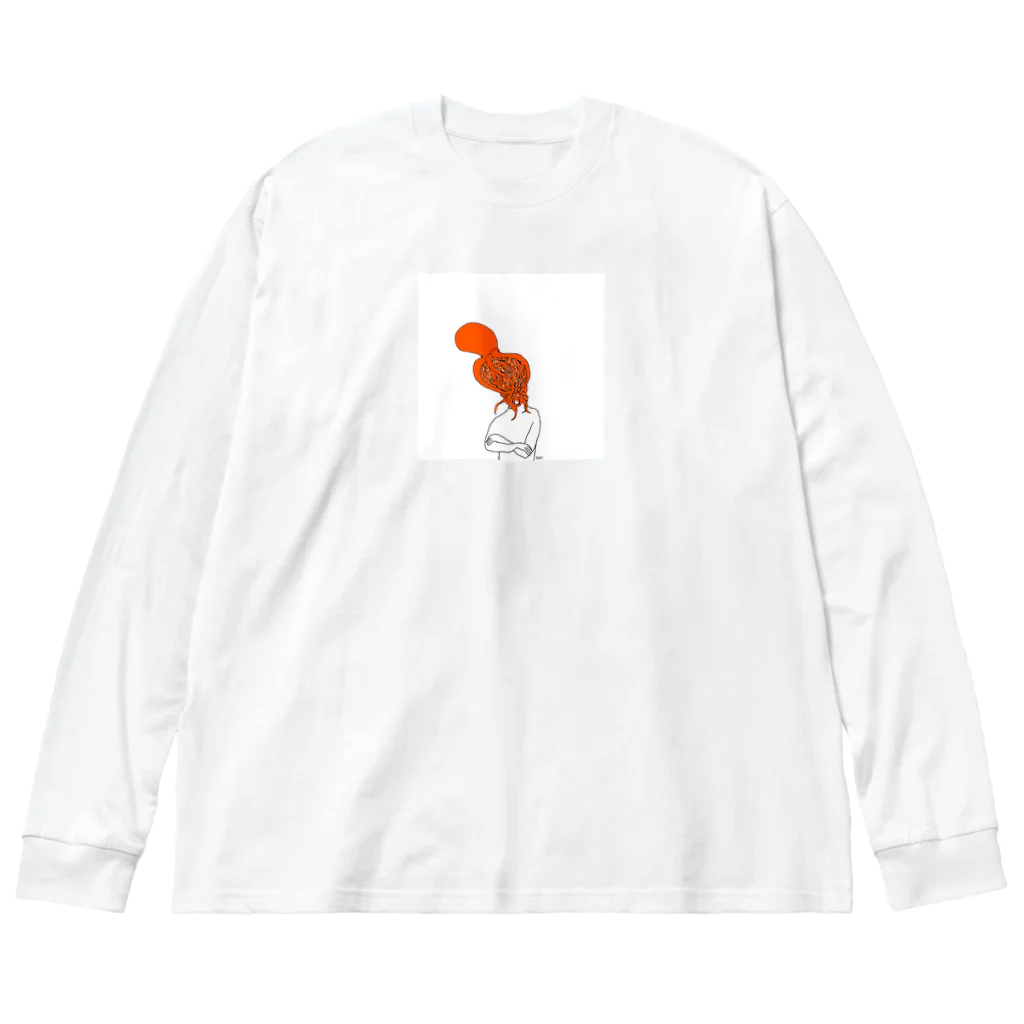 ネットショップの蛸大きめ Big Long Sleeve T-Shirt