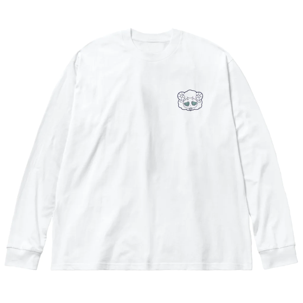 もなこの羊ちゃん2 ビッグシルエットロングスリーブTシャツ