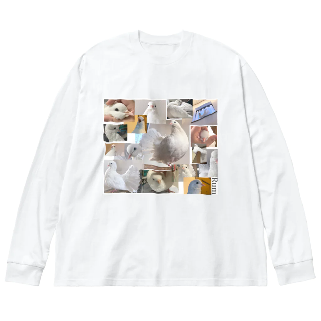 豆鉄砲のらむちゃんまみれぽ Big Long Sleeve T-Shirt