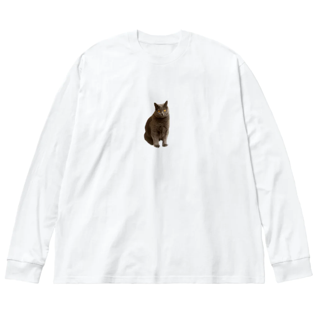 まっかっけいこ@LINEスタンプ販売中のねこのもあたん Big Long Sleeve T-Shirt