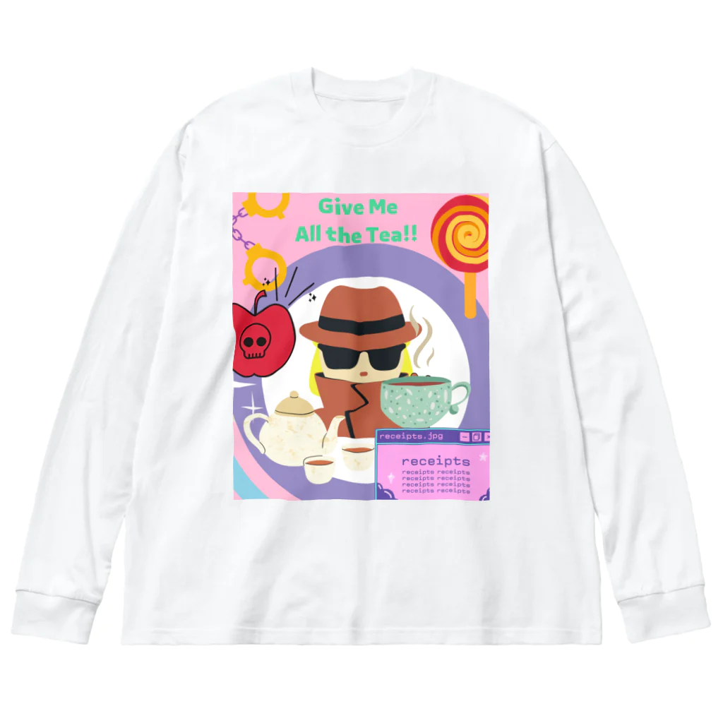 IzumiracleのGive me all the Tea! Big Long Sleeve T-Shirt