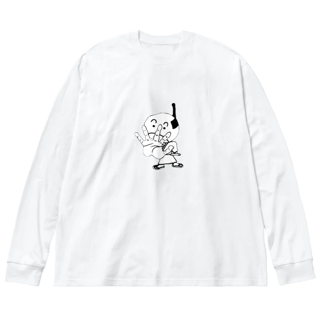 【戦国庵】のさむらいくん ビッグシルエットロングスリーブTシャツ