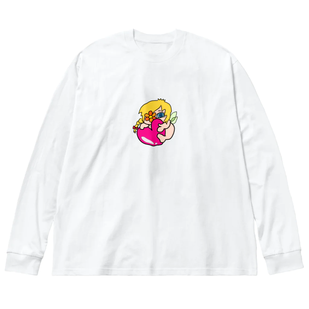 NYANGOROの妖精さん ビッグシルエットロングスリーブTシャツ