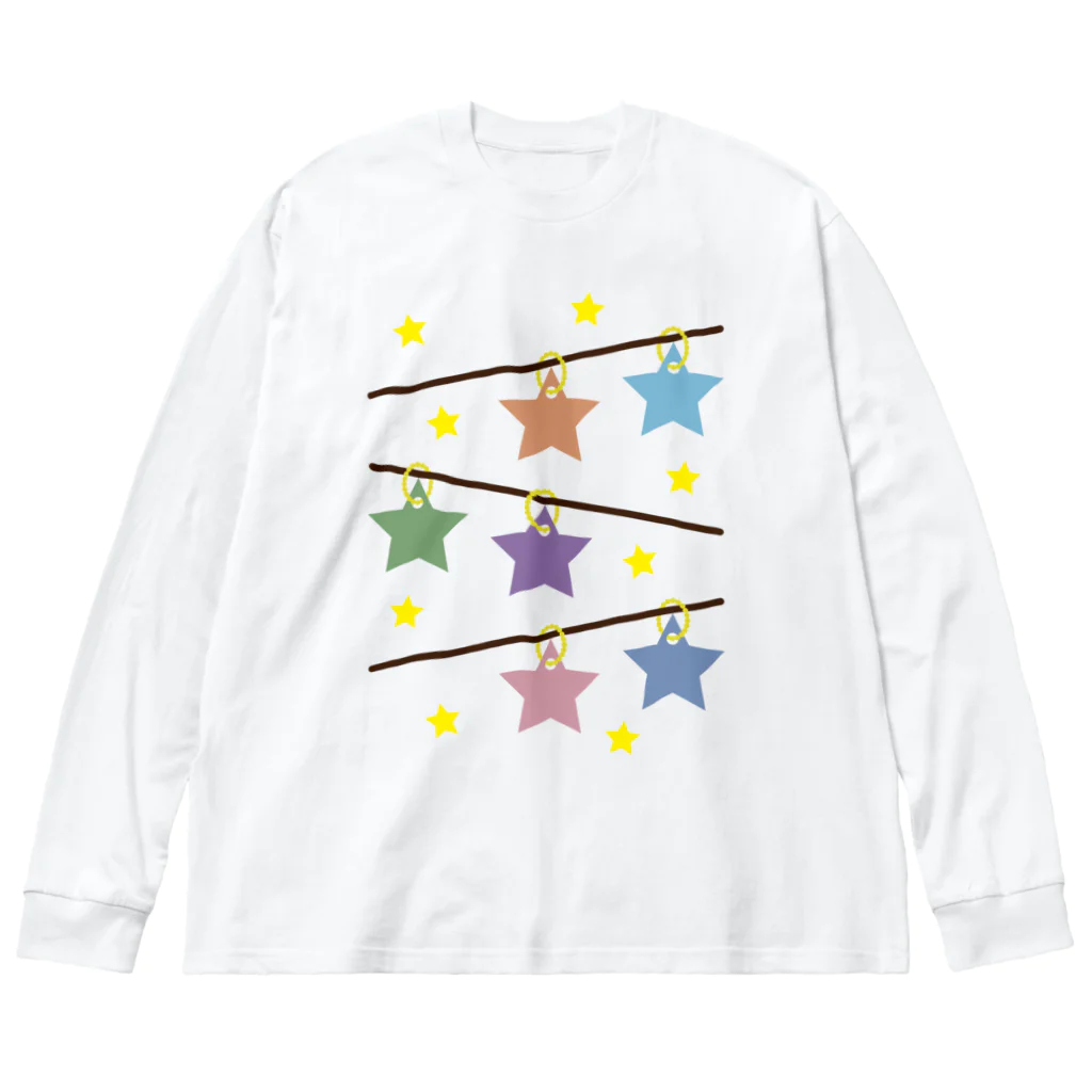 フォーヴァの星飾り Big Long Sleeve T-Shirt