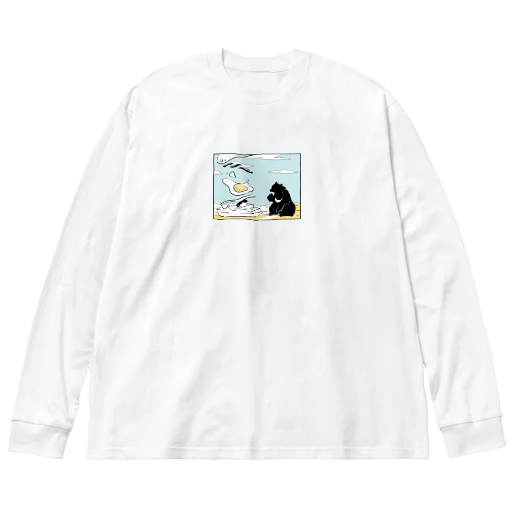 ナイロドノのバーガーの降る昼 Big Long Sleeve T-Shirt