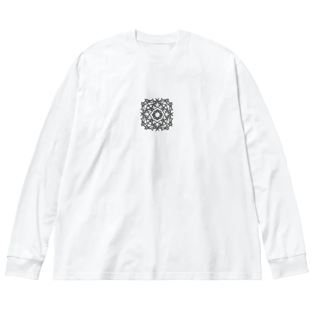 Design Gems Shop｜シンプル＆幾何学模様の針金 Big Long Sleeve T-Shirt