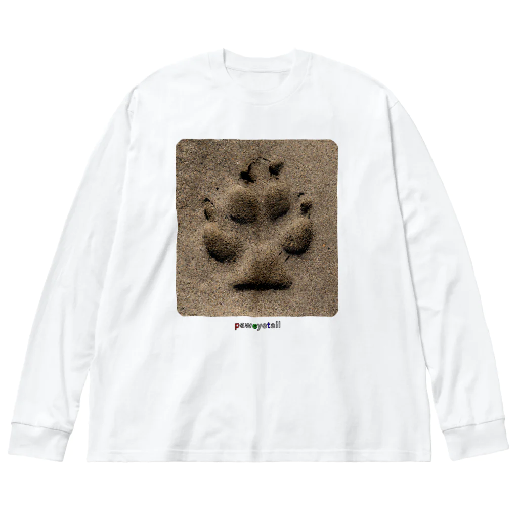 paweyetailの犬の足跡 ビッグシルエットロングスリーブTシャツ