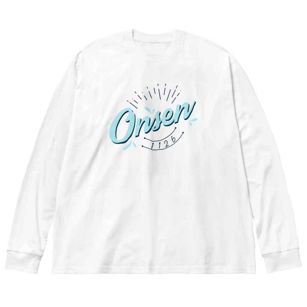 温泉グッズ@ブーさんとキリンの生活のOnsen Big Long Sleeve T-Shirt